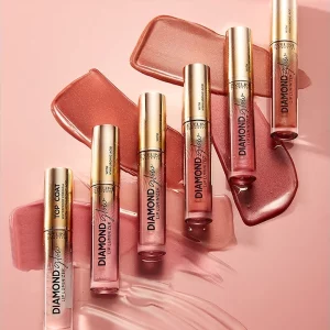 برق‌لب الماسی 10 اولاین Diamond Glow Rose Violet حجم 4.5 میلی‌لیتر 