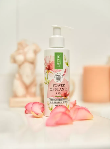 پاک کننده آرایش با روغن لایرن مدل Power of Plants حاوی عصاره رز 145 میل