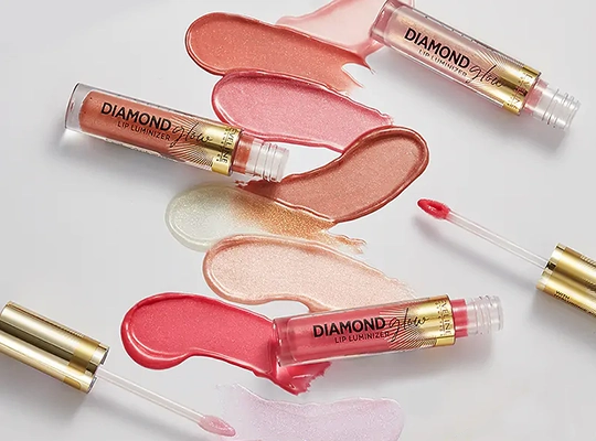برق‌لب الماسی 10 اولاین Diamond Glow Rose Violet حجم 4.5 میلی‌لیتر 