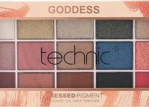 پالت سایه گادنس تکنیک 15 رنگ مدل Goddess Pressed Pigment حجم 30 گرم 