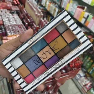 پالت سایه Vacay تکنیک مدل Vacay Pressed Pigment 15 رنگ حجم 22.5 گرم 
