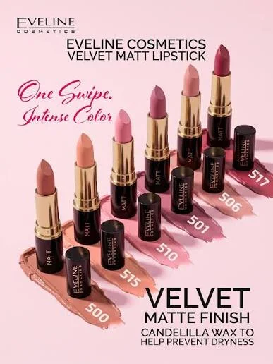 رژ‌لب مات 500 اولاین مدل Velvet Matt حجم 4.5 گرم