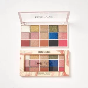پالت سایه گادنس تکنیک 15 رنگ مدل Goddess Pressed Pigment حجم 30 گرم 