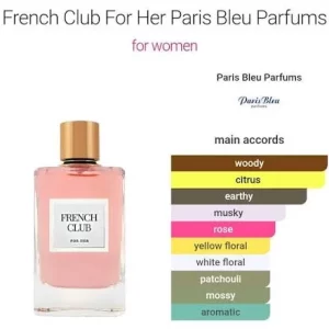 ادوپرفیوم فرنچ کلاب پاریس‌بلو (Paris Bleu French Club) حجم 90 میلی‌لیتر