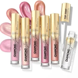 برق‌لب الماسی 10 اولاین Diamond Glow Rose Violet حجم 4.5 میلی‌لیتر 