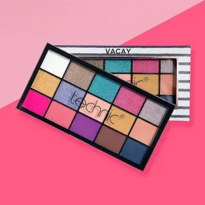 پالت سایه Vacay تکنیک مدل Vacay Pressed Pigment 15 رنگ حجم 22.5 گرم 