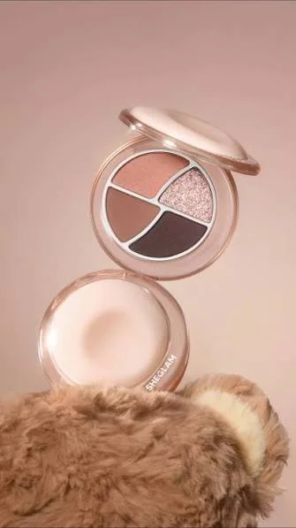 پالت سایه Teddy شیگلم 4 رنگ مدل Teddy Meringue Mini حجم 3.9 گرم