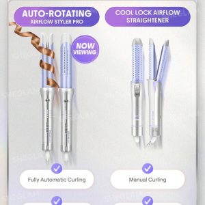 دستگاه فر کننده باد سرد اتوماتیک شیگلم مدل Airflow Styler Pro سایز 25mm