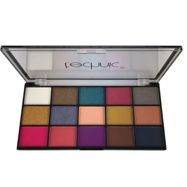 پالت سایه Vacay تکنیک مدل Vacay Pressed Pigment 15 رنگ حجم 22.5 گرم 