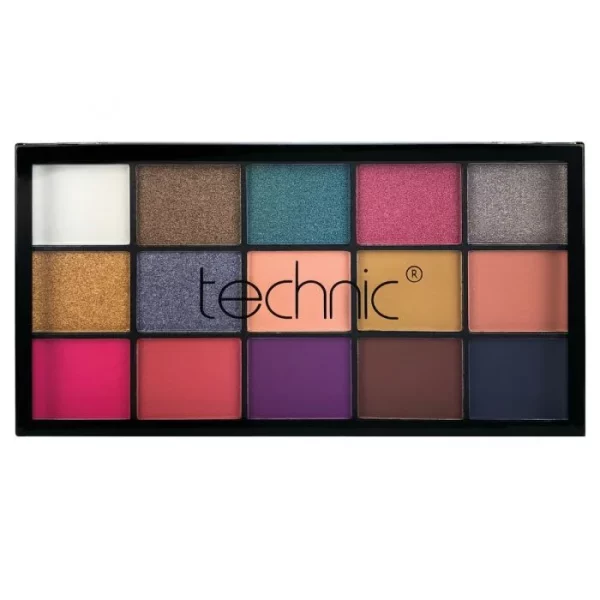پالت سایه Vacay تکنیک مدل Vacay Pressed Pigment 15 رنگ حجم 22.5 گرم 
