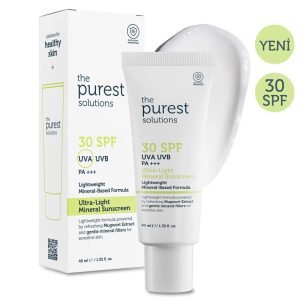 کرم ضد آفتاب فیزیکی با SPF 30 د پیورست سولوشنز مدل Mineral Filtreli حجم ۴۰ میل