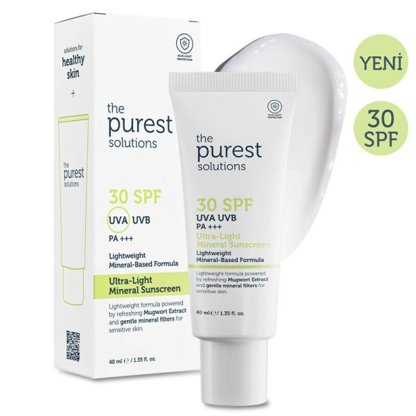 کرم ضد آفتاب فیزیکی با SPF 30 د پیورست سولوشنز مدل Mineral Filtreli حجم ۴۰ میل