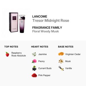 ادوپرفیوم زنانه لانکوم مدل Tresor Midnight Rose حجم 50 میل