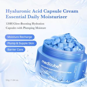 کرم کپسولی مدی کیوب Medicube هیالورونیک اسید و پانتنول آبرسان عمیق 55 گرم