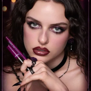 ست خط لب و لیپ گلاس شیکلم از کالکشن Dark Romantasy رنگ Rich Velvet