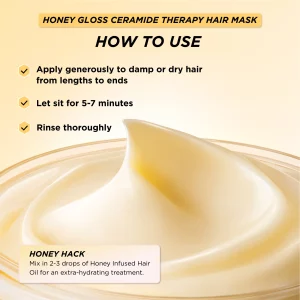 ماسک‌مو هانی گلاس گیسو مدل سرامید تراپی Honey Gloss حجم 230 میل