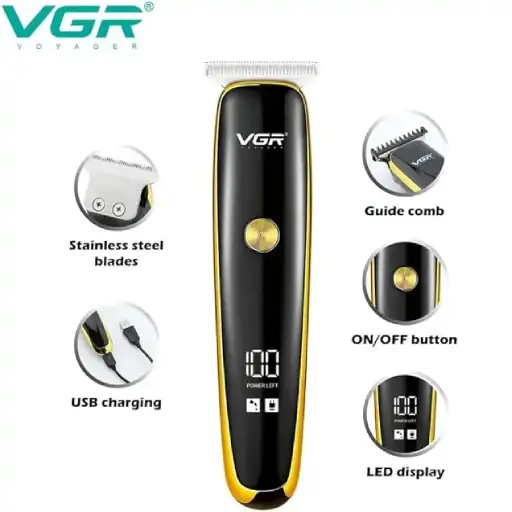 ماشین اصلاح موی سر و صورت وی جی ار مدل VGR V-966
