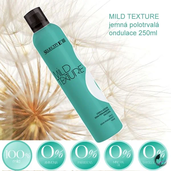 محلول فر نیمه‌دائم سلکتیو بدون آمونیاک Mild Texture حجم 250 میلی‌لیتر