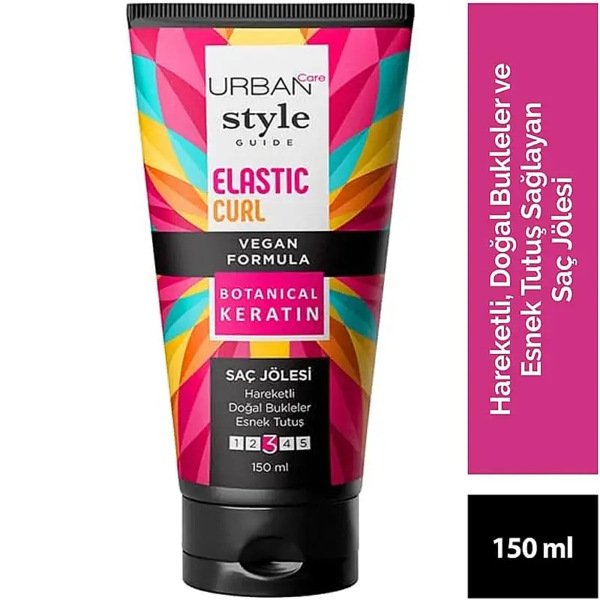 ژل مو تیوپی اوربن کر مدل Elastic Curl موهای فر 150 میل