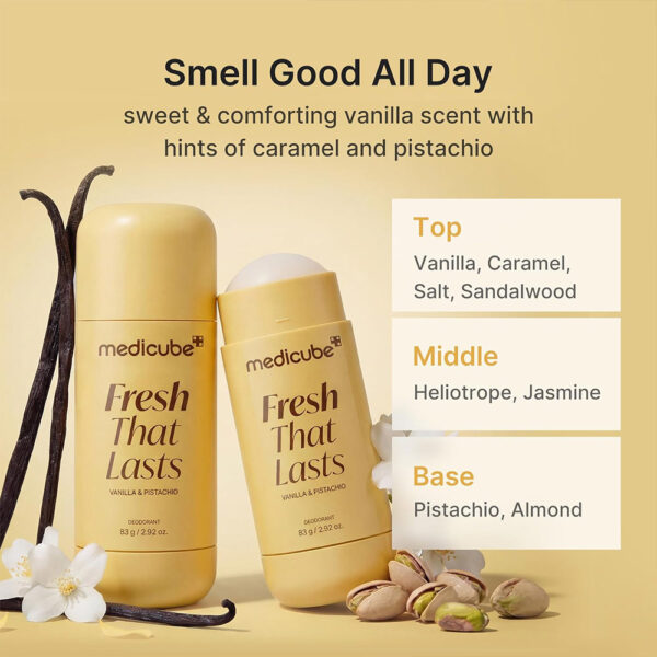 مام وانیل و پسته مدیکیوب مدل Fresh That Lasts حجم 83 گرم
