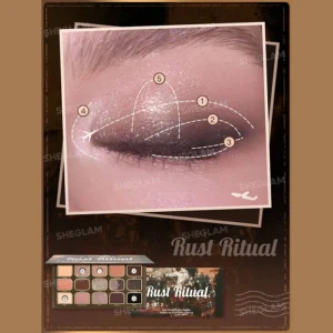 پالت سایه 15 رنگ شیگلم مدل rust ritual